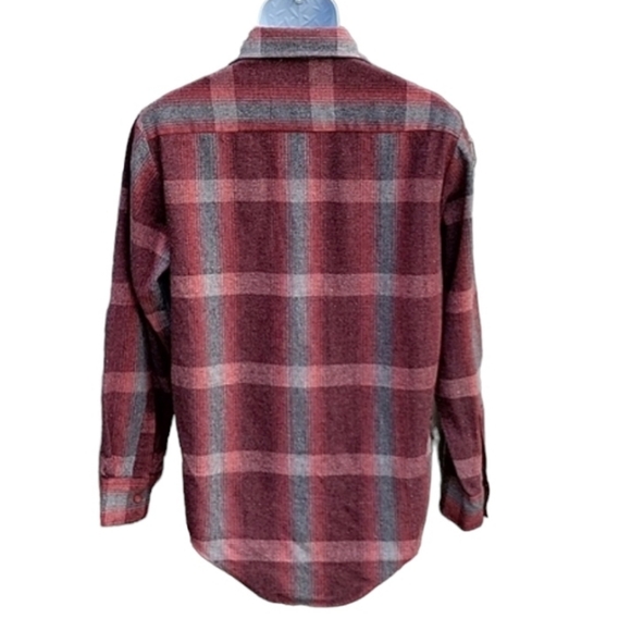 Men's RARE Vintage Wool Blend Flannel Button Down Shirt - Picture 5 of 17